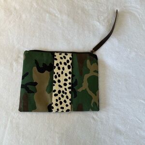 Parker Thatch - crossbody or clutch - camo and leopard